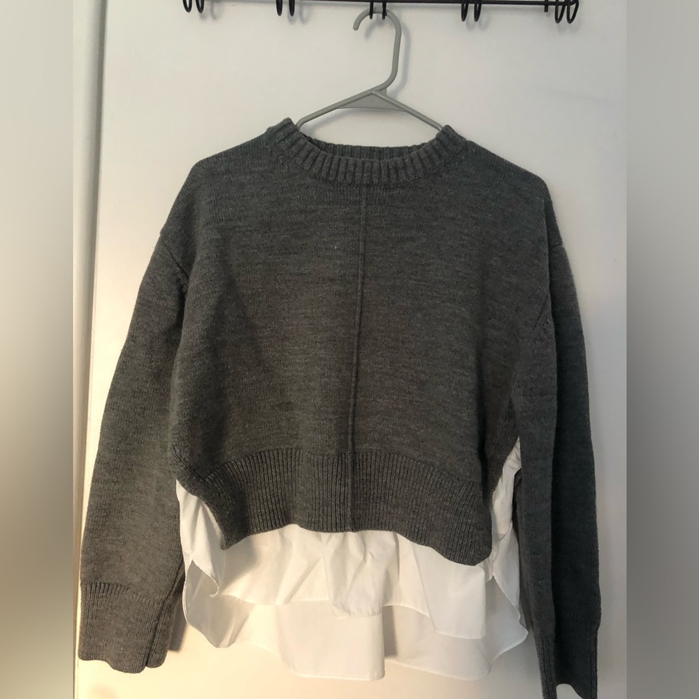 Henley Grey Round Neck Sweater